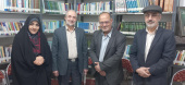 بازدید رئیس مرکز پژوهشی کاشان‌شناسی از کتابخانه کاشان‌پژوهی علی‌اصغر شاطری